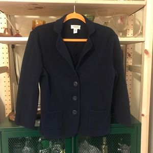 Talbots knit 3/4 sleeve blazer